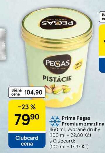 Prima Premium zmrzlina, 460 ml, vybrané druhy 