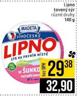 Lipno tavený sýr různé druhy 140 g 