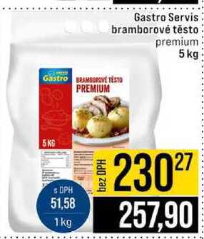 Gastro Servis bramborové těsto premium 5 kg
