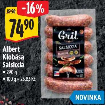 Albert Klobása Salsiccia, 290 g