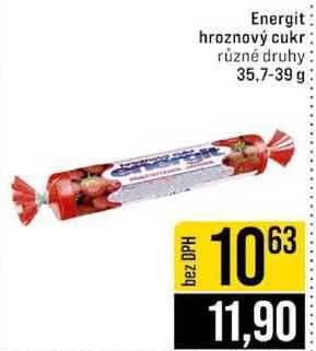 Energit hroznový cukr různé druhy 35,7-39 g 