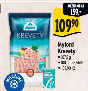 Mylord Krevety, 187,5 g