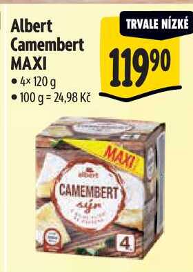 Albert Camembert MAXI, 4x 120 g 