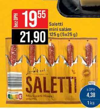Saletti mini salám 125 g (5x25 g) 