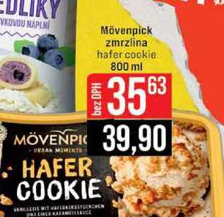 Mövenpick zmrzlina hafer cookie 800 ml