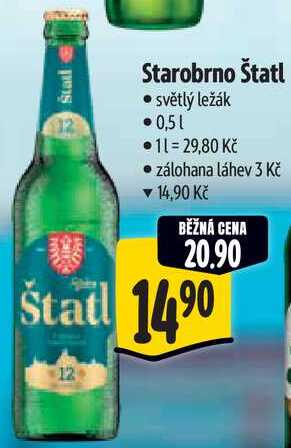 Starobrno Štatl, 0,5 l