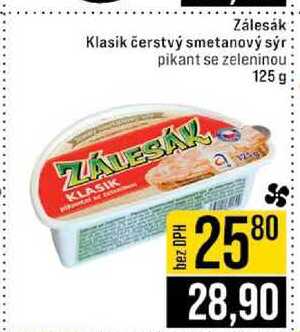Zálesák Klasik čerstvý smetanový sýr pikant se zeleninou 125 g 