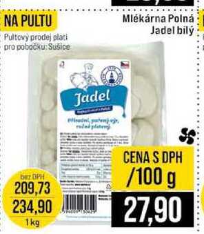 Mlékárna Polná Jadel bilý 100g