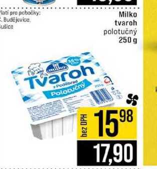 Milko tvaroh polotučný 250 g 
