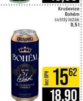 Krušovice Bohém světlý ležák 0,5l