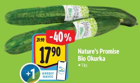 Nature's Promise Bio Okurka, 1 ks   