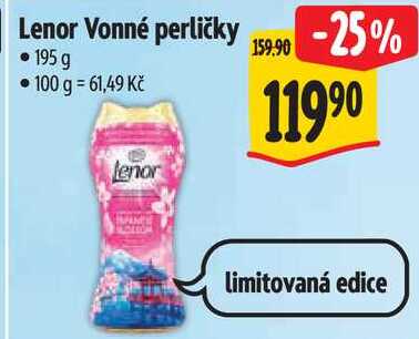 Lenor Vonné perličky, 195 g