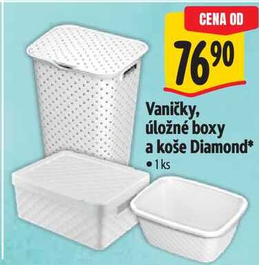 Vaničky, úložné boxy a koše Diamond