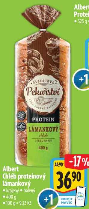 Albert Chléb proteinový lámankový, 400 g  
