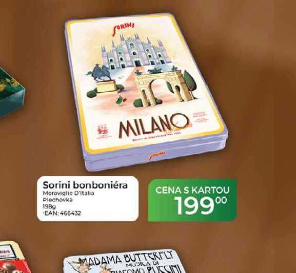 Sorini bonboniéra Meraviglie D'italia Plechovka 198 g