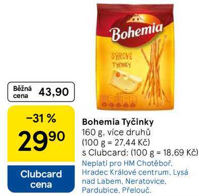 Bohemia Tyčinky, 160 g, více druhů 