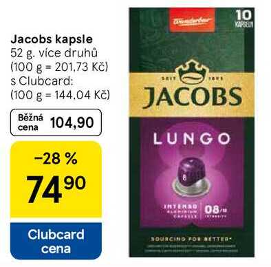 Jacobs kapsle, 52 g