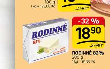 RODINNÉ 82% 200 g 