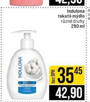 Indulona tekuté mýdlo různé druhy 250 ml