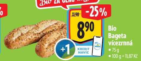 Bio Bageta vícezrnná, 75g
