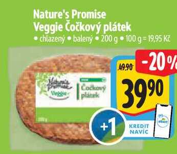 Nature's Promise Veggie Čočkový plátek, 200 g
