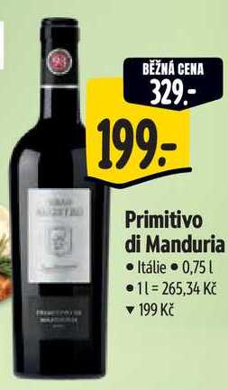 Primitivo di Manduria, 0,75 l