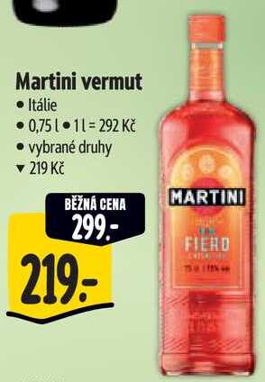 Martini vermut, 0,75 l
