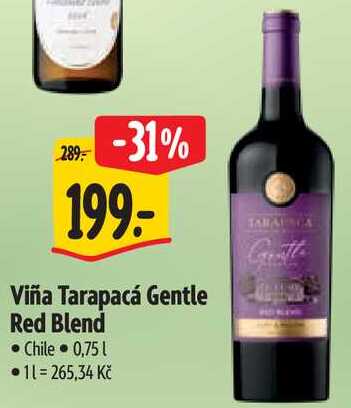 Viña Tarapacá Gentle Red Blend, 0,75 l
