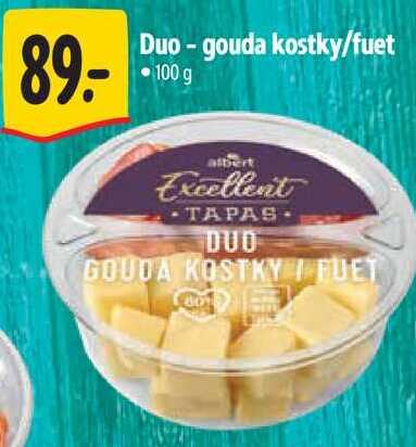 Duo - gouda kostky/fuet, 100 g 