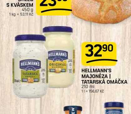 HELLMANN'S MAJONÉZA | TATARSKÁ OMÁČKA 210 ml