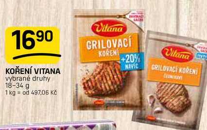 KOŘENÍ VITANA vybrané druhy 18-34 g 