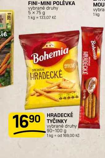 HRADECKÉ TYČINKY vybrané druhy 90-100 g 