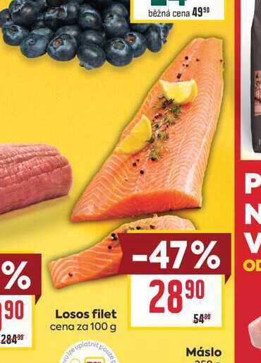 Losos filet cena za 100 g