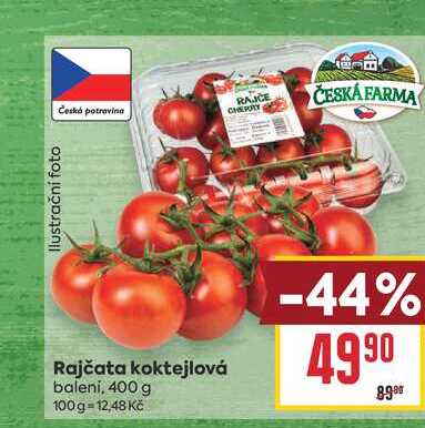 Rajčata koktejlová balení, 400 g 
