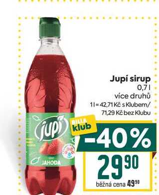 Jupí sirup 0,7l