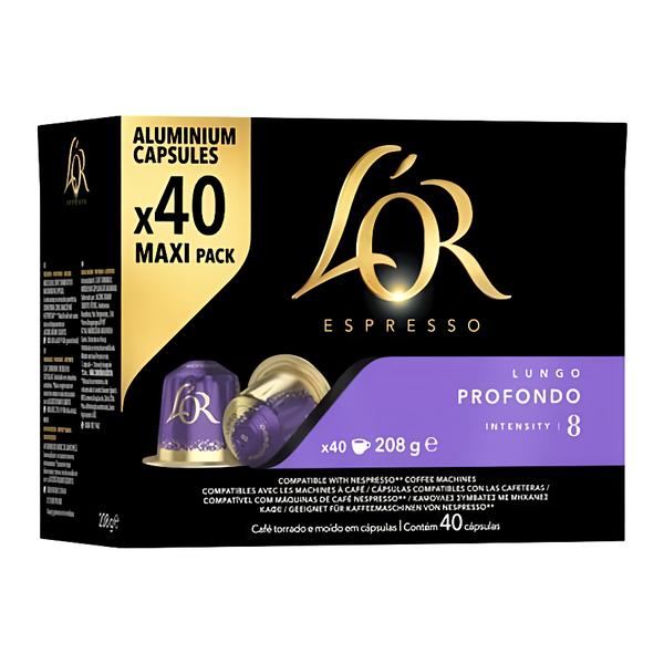 L'OR Espresso Lungo Profondo 8 (kapsle pro Nespresso®* Original kávovary) XXL balení