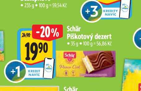   Schär  Piškotový dezert 35 g 