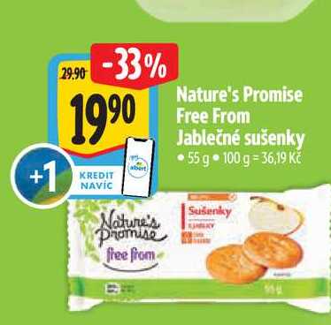  Nature's Promise Free From Jablečné sušenky 55 g 