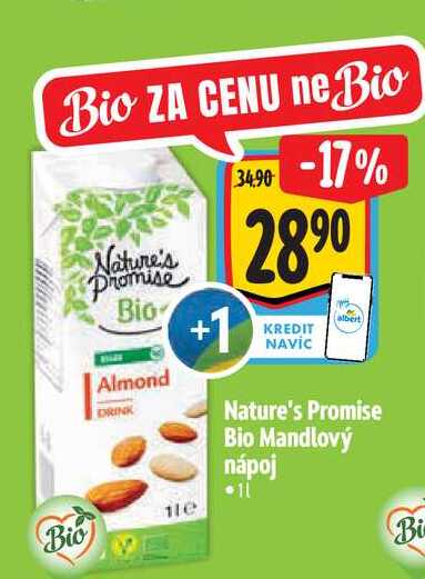  Nature's Promise Bio Mandlový nápoj  1 l