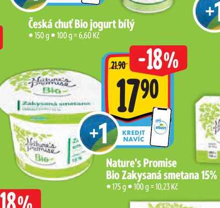 Česká chuť Bio jogurt bílý 150 g  