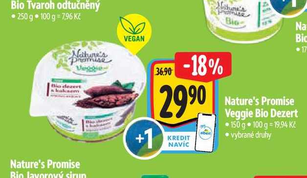  Nature's Promise Veggie Bio Dezert  150 g  