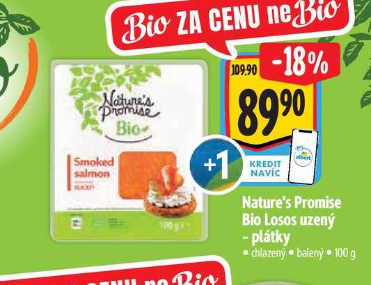  ature's Promise Bio Losos uzený - plátky 100 g