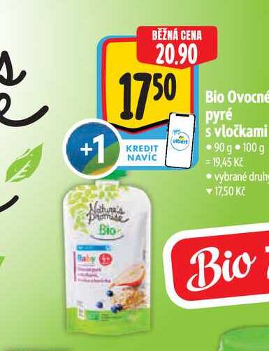  Bio Ovocné pyré s vločkami 90 g  
