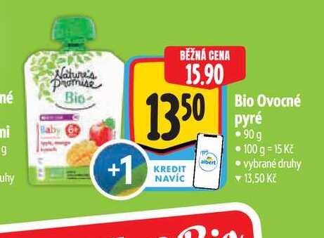 Bio Ovocné pyré 90g