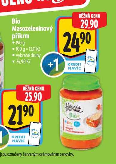 Bio Masozeleninový příkrm 190 g