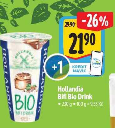  Hollandia Bifi Bio Drink 230 g 