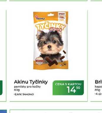 Akinu Tyčinky pamlsky pro kočky 60 g