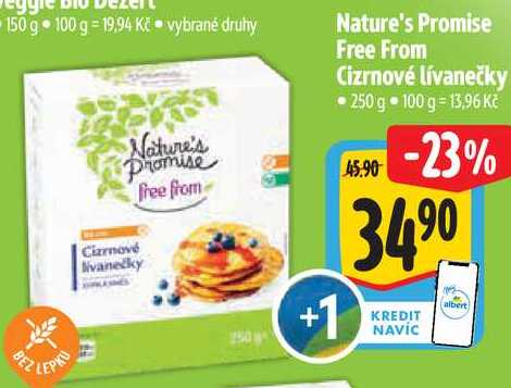 Nature's Promise Free From Cizrnové lívanečky, 250 g