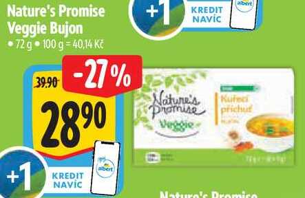 Nature's Promise Veggie Bujon, 72 g  