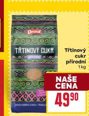 Třtinový cukr přírodní 1kg 